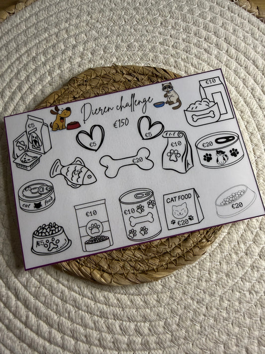 Dieren challenge A5