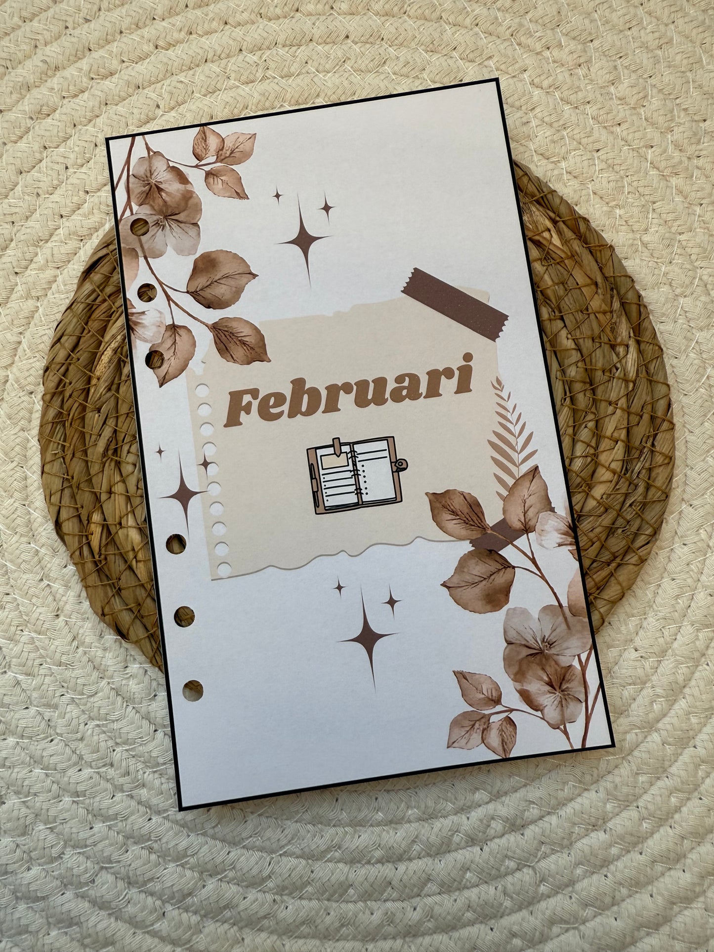Planner maand voorblad A6