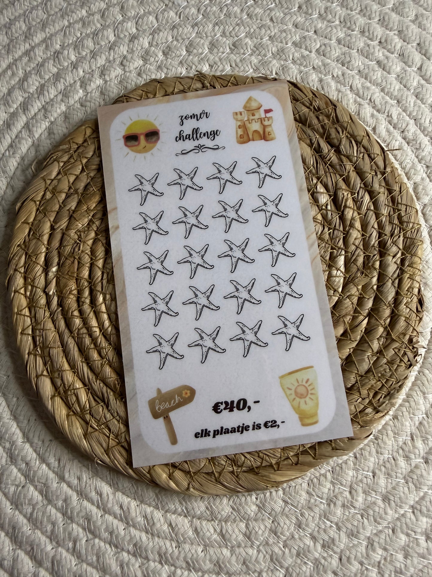 Zomer challenge marmer €40,-