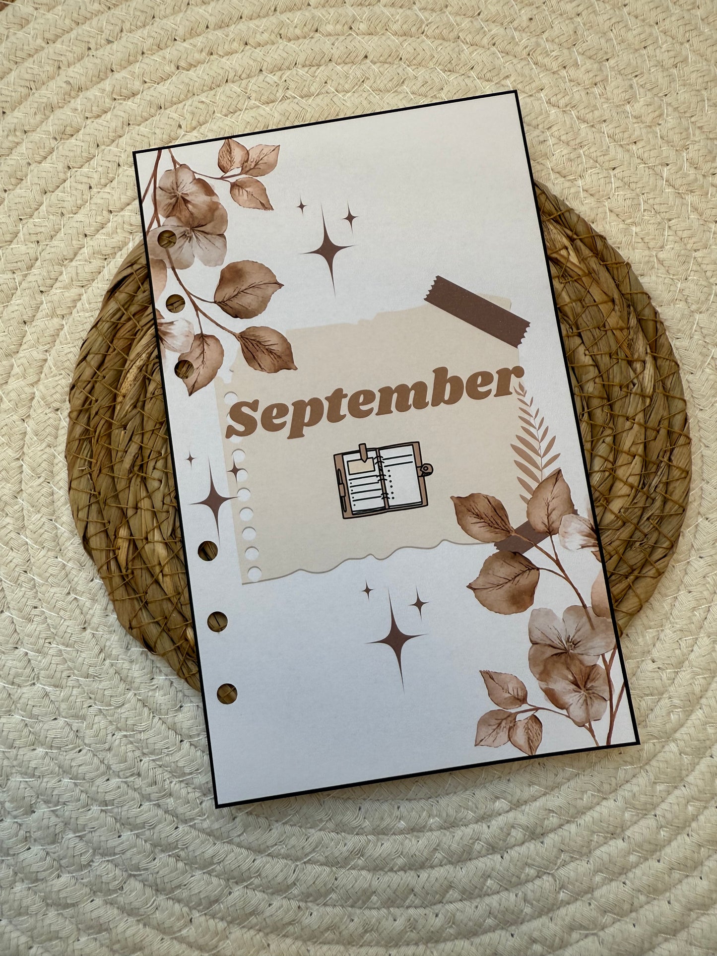 Planner maand voorblad A6