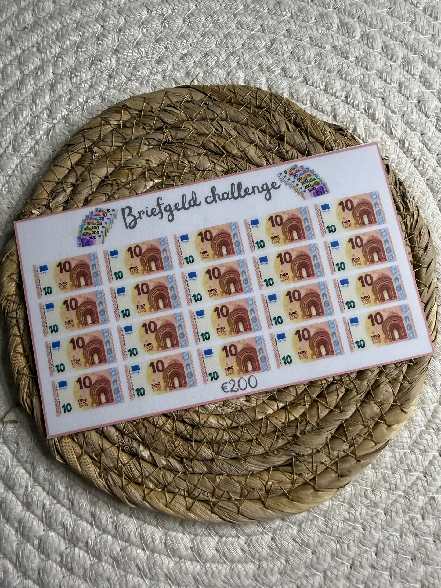 10 euro challenge A6