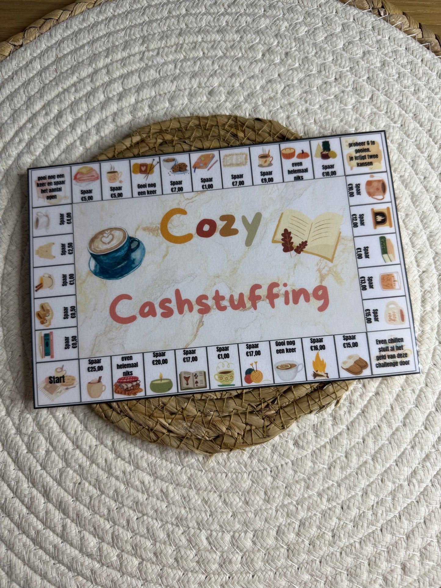 Cozy cashstuffing hoog bedrag A5