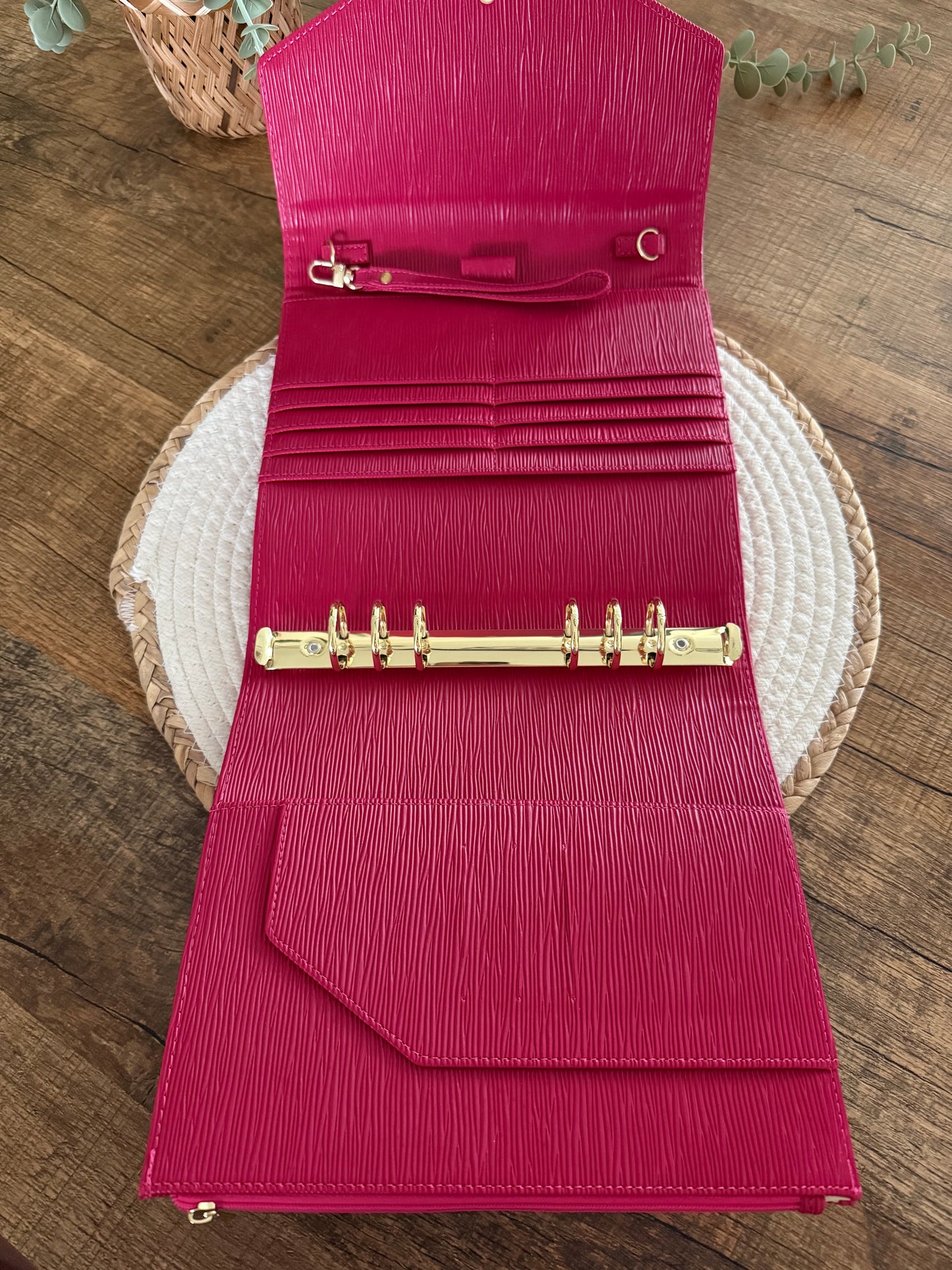 BBB Deluxe A5 map donker roze