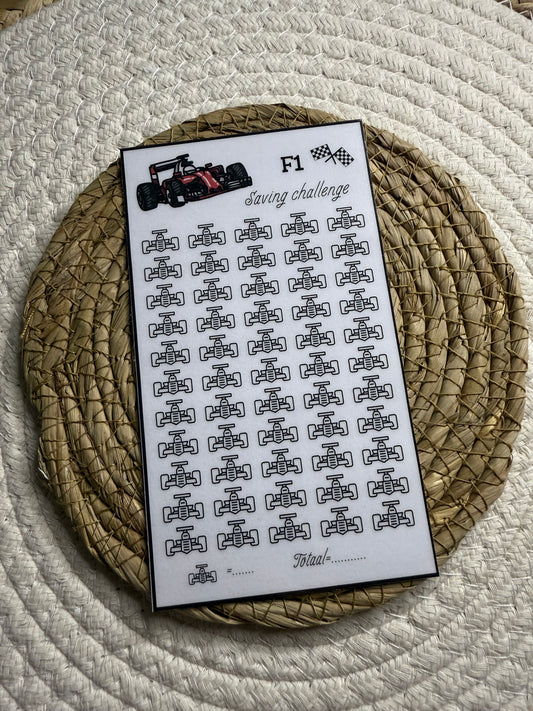 Formule één challenge open bedrag