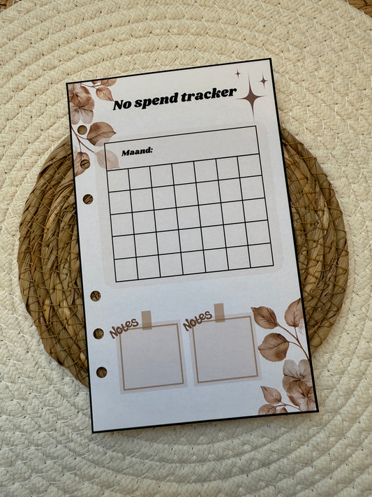 Planner no spend A6