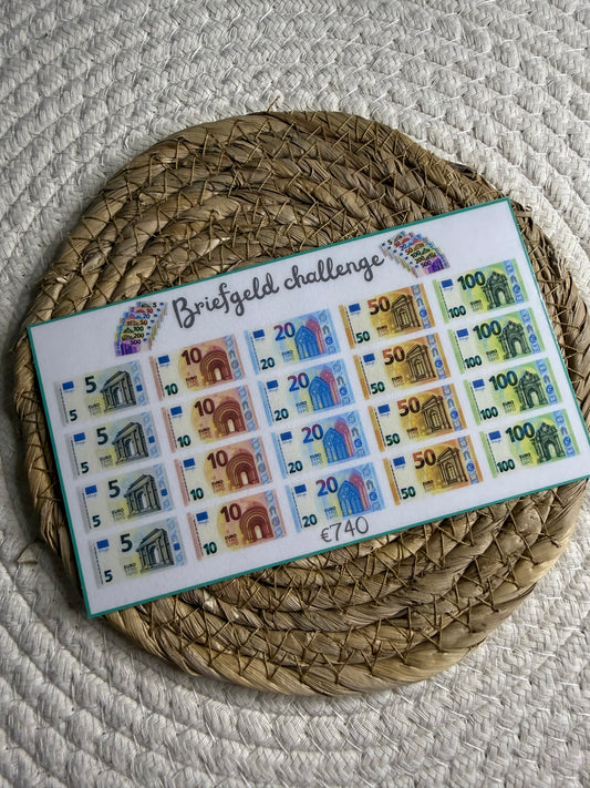 Briefgeld challenge €740 A6