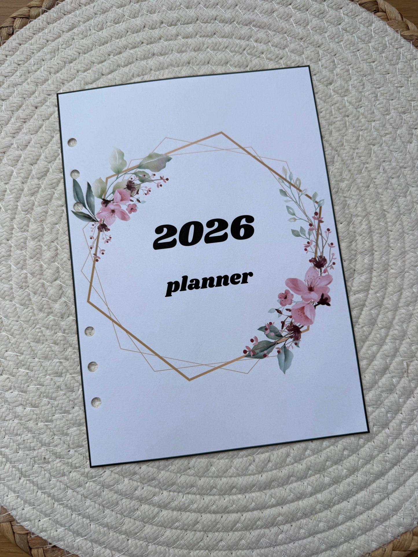 Planner bloem voorblad 2026 A5