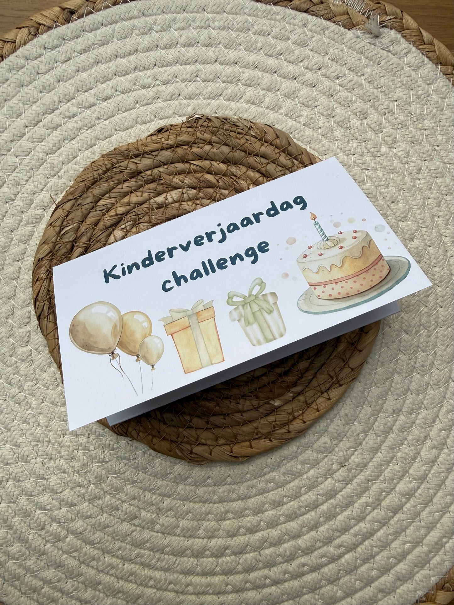 Vouwkaart kinderverjaardag