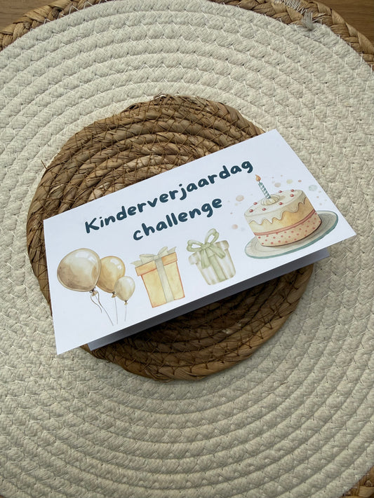 Vouwkaart kinderverjaardag