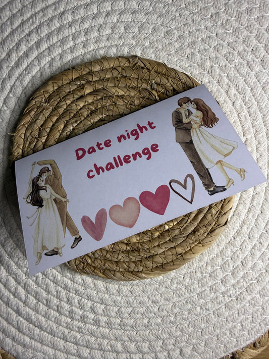 Vouwkaart date night