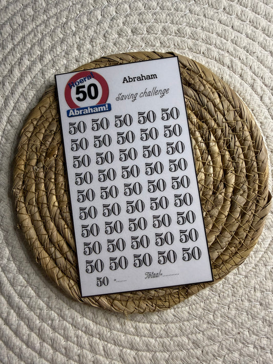 Abraham challenge 50 bord