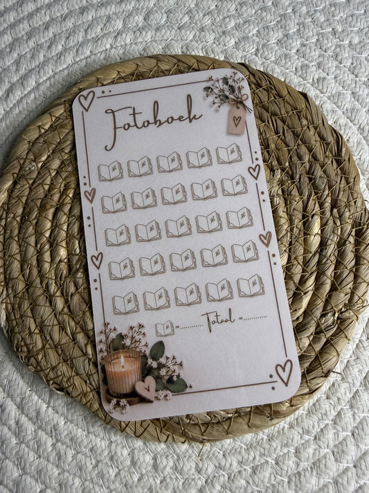 Fotoboek challenge cozy A6