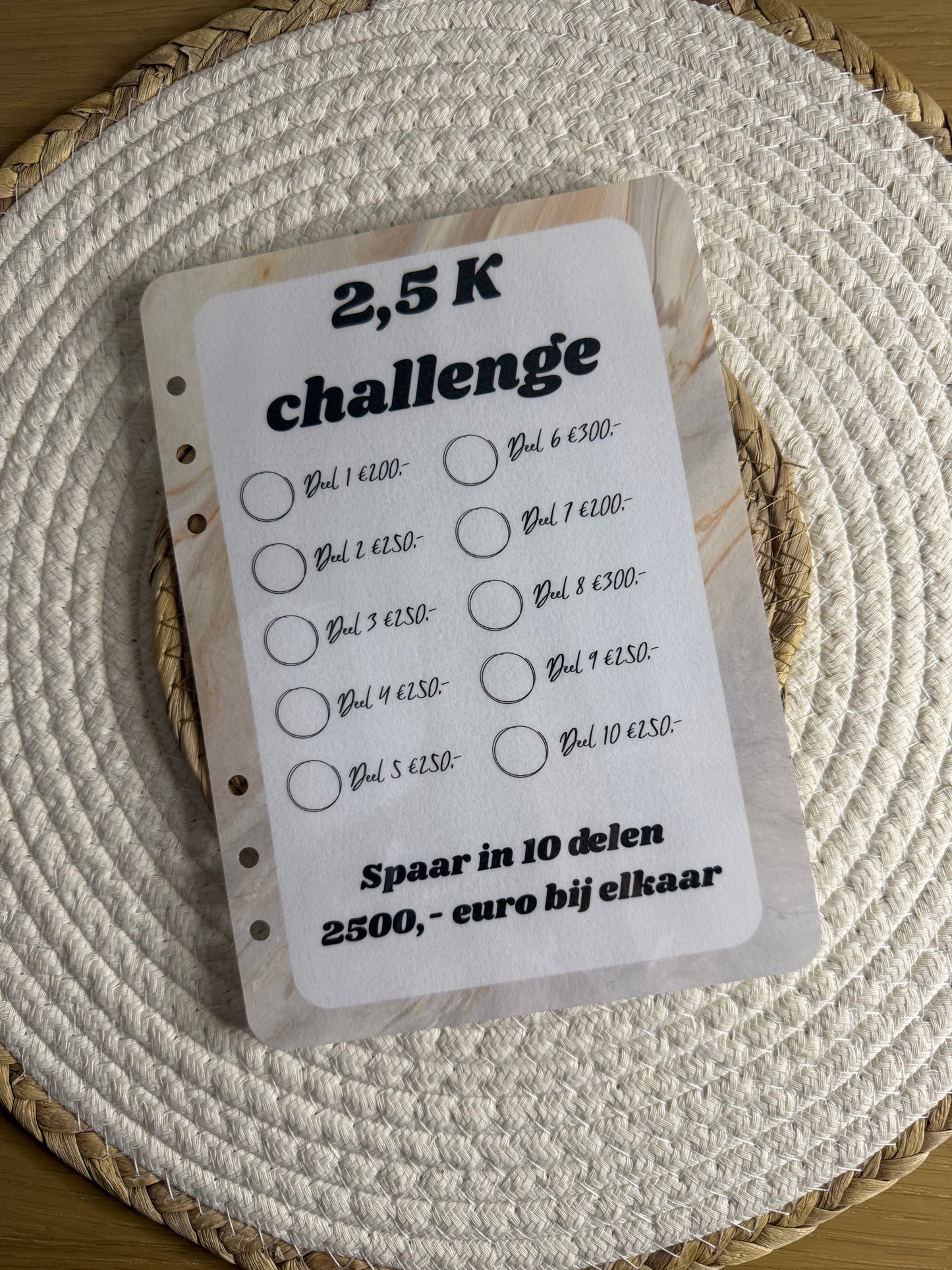 2,5 k challenge A5