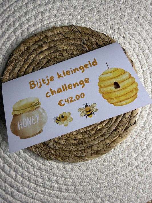 Vouwkaart bijtje kleingeld