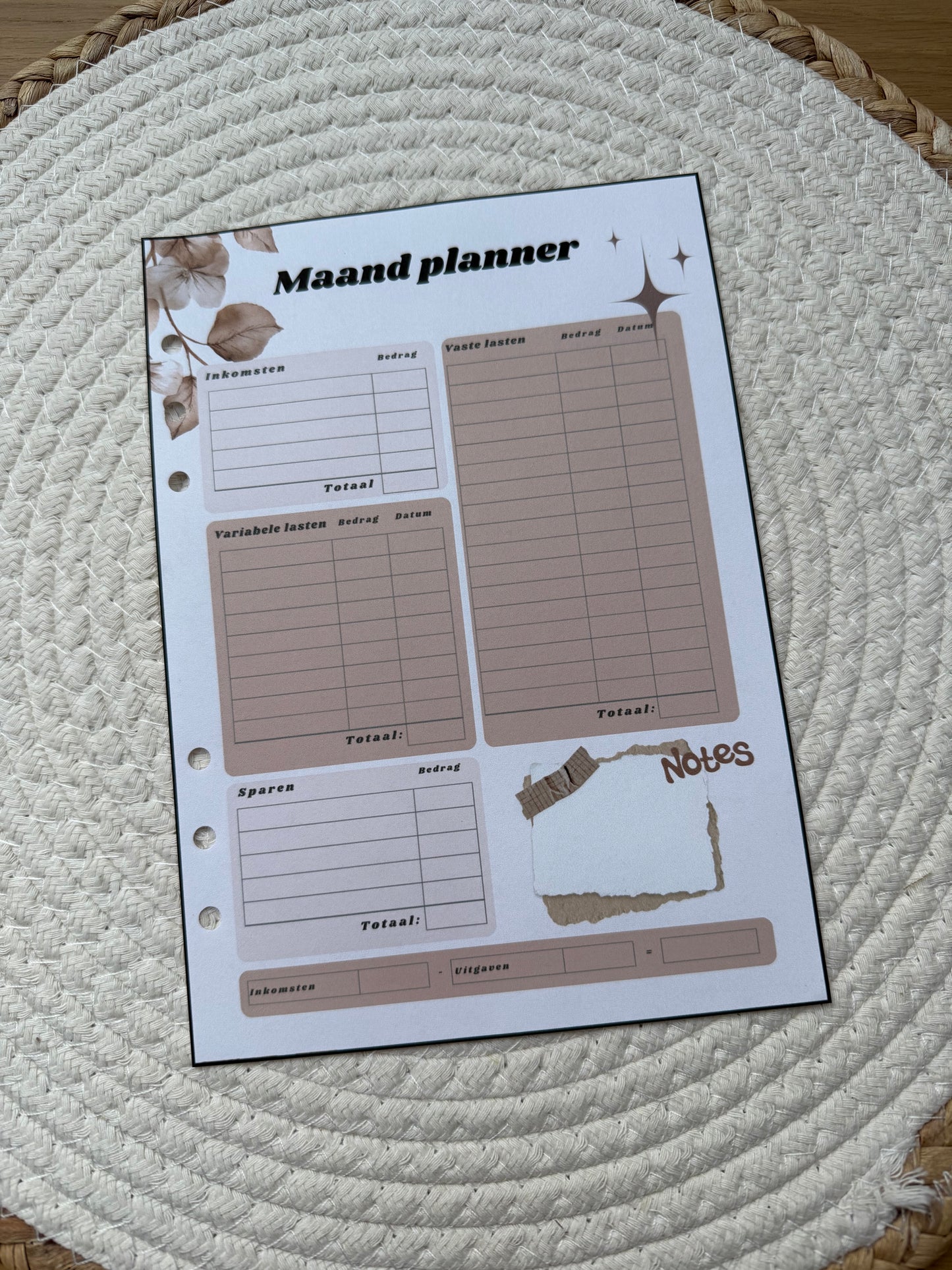 Planner 2026 maand planner 4 A5