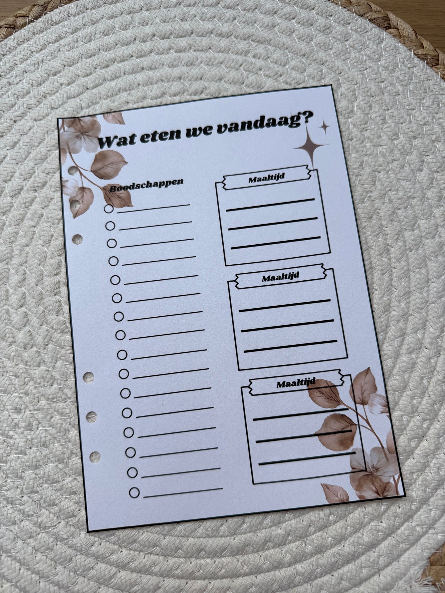 Planner 2026 wat eten we vandaag A5