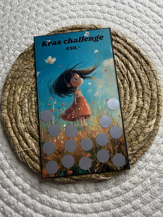 Kras challenge meisje in het veld €50 A6