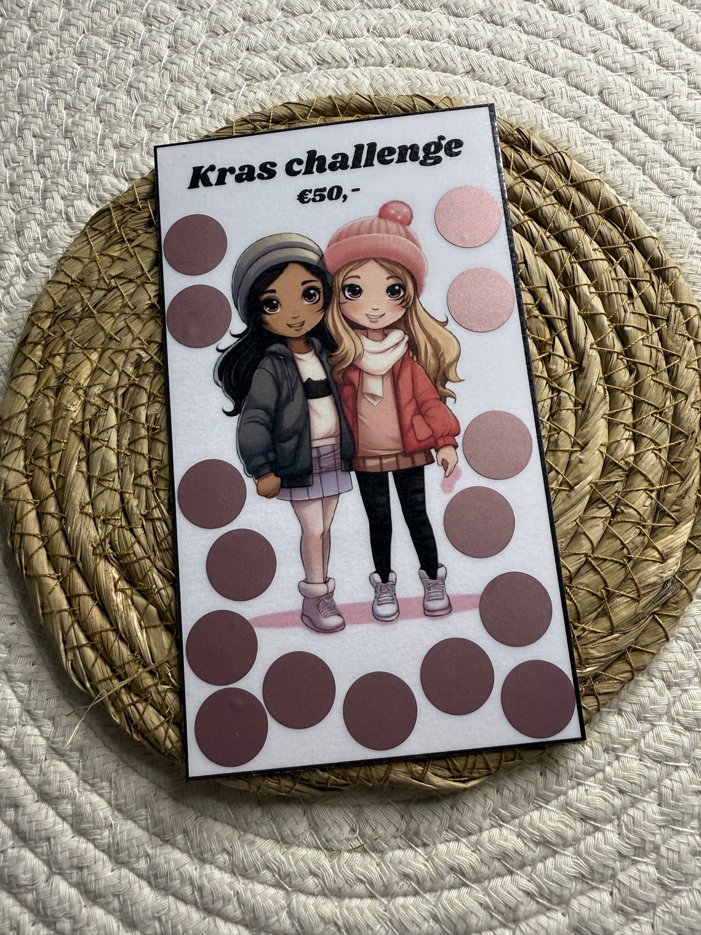 Kras challenge vrienden €50 A6