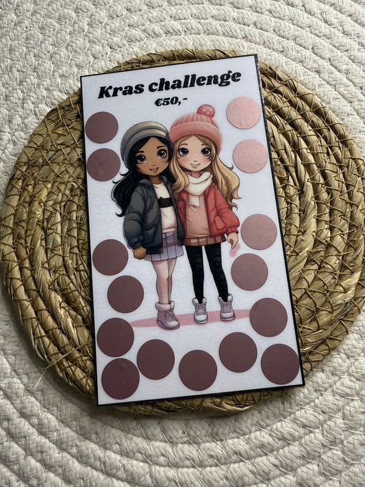 Kras challenge vrienden €50 A6