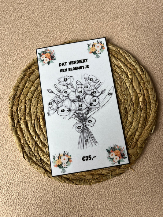 Dat verdient een bloemetje €35