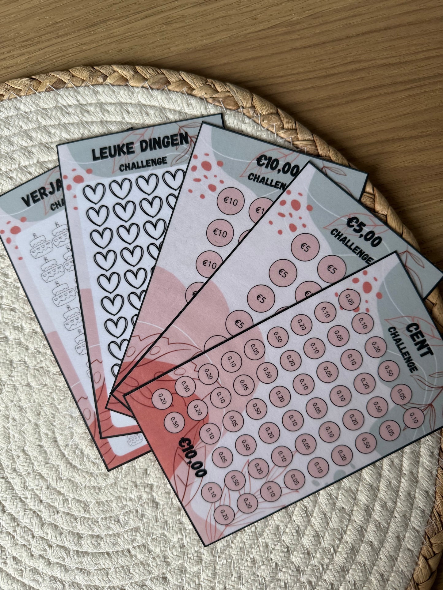 STARTER SET ROZE. Alles wat je nodig hebt om te beginnen met cashstuffing