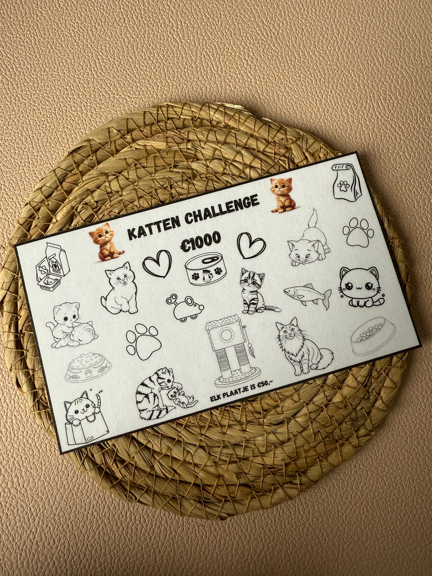 Katten challenge €1000,-