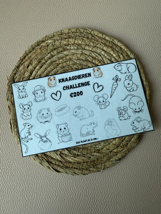 Knaagdieren challenge €200