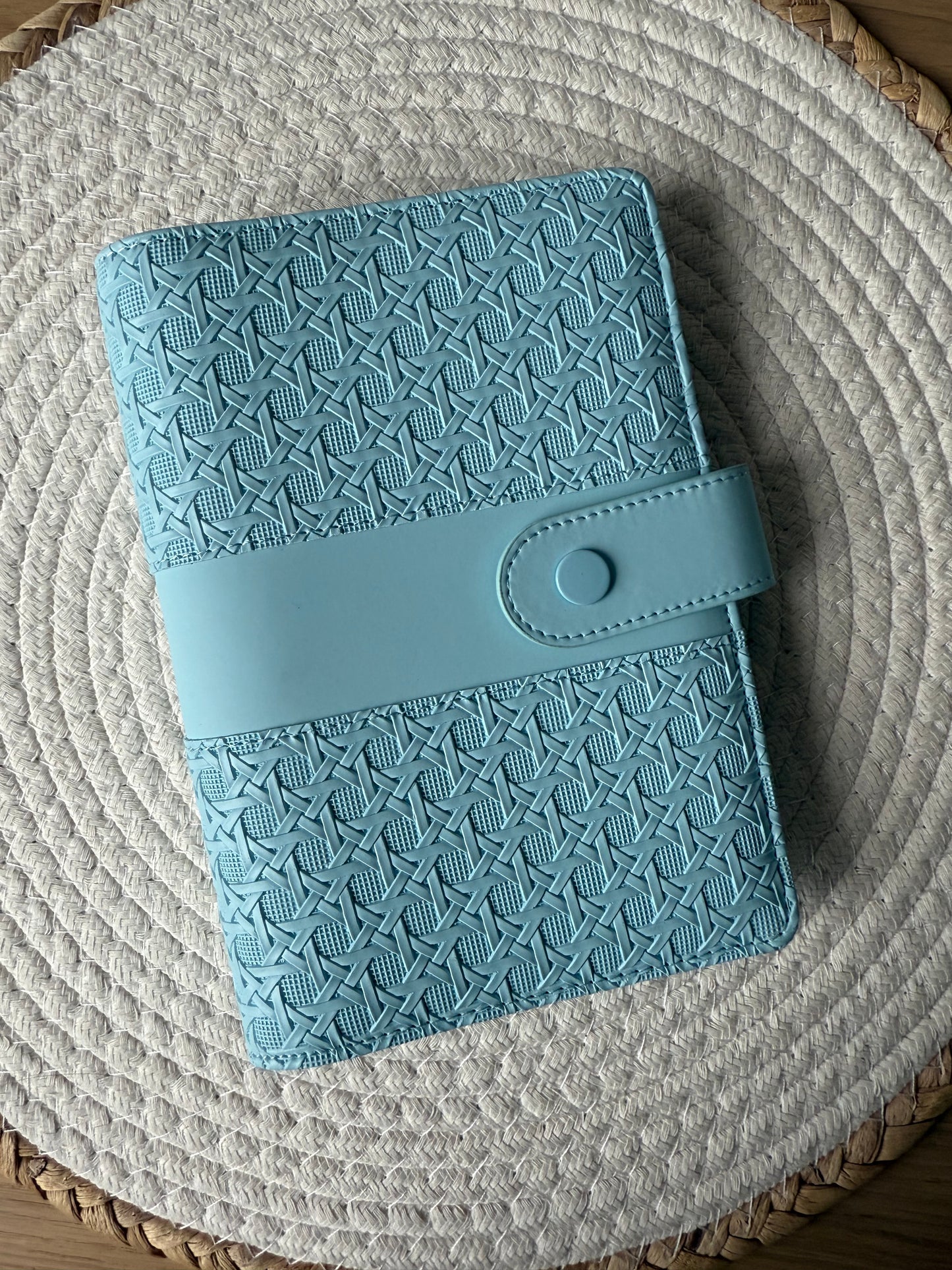 Map blauw met patroon A6
