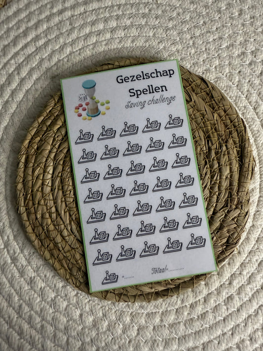 Gezelschapspellen challenge open bedrag