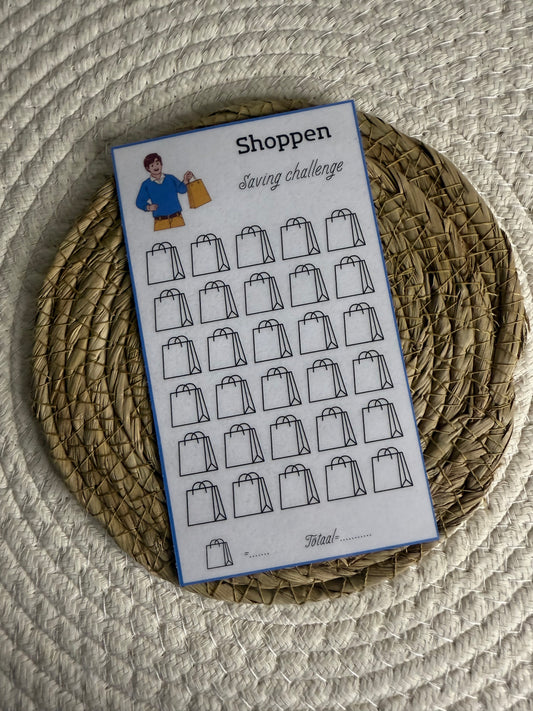 Shoppen man chalenge open bedrag
