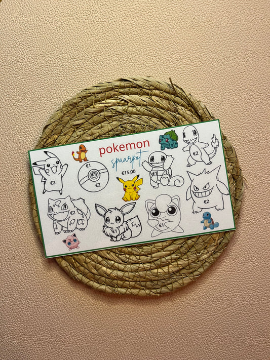 Pokemon kinderen spaar challenge