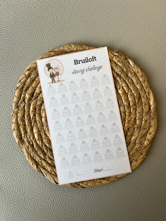 Bruiloft challenge open bedrag