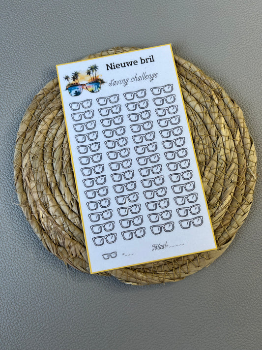 Nieuwe bril challenge open bedrag