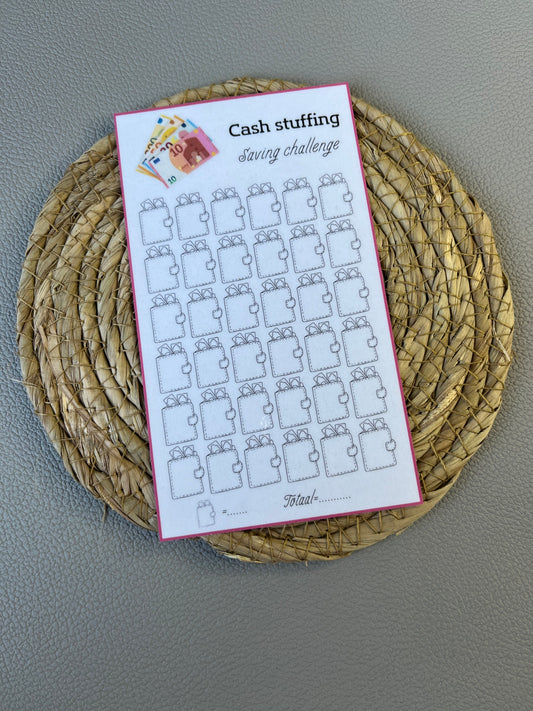 Cash stuffing challenge open bedrag